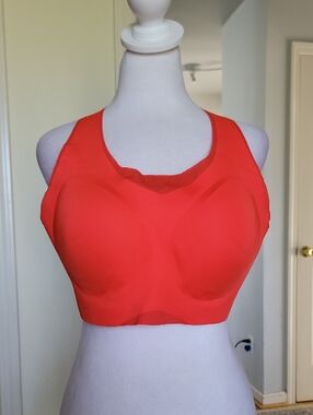 Soma Seamless Racerback Sports Bra in Bright Reddish Orange